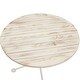 preview thumbnail 4 of 5, Cafe Couleur 3pc Shabby Chic Wood Folding Table and Chair Set - Blue