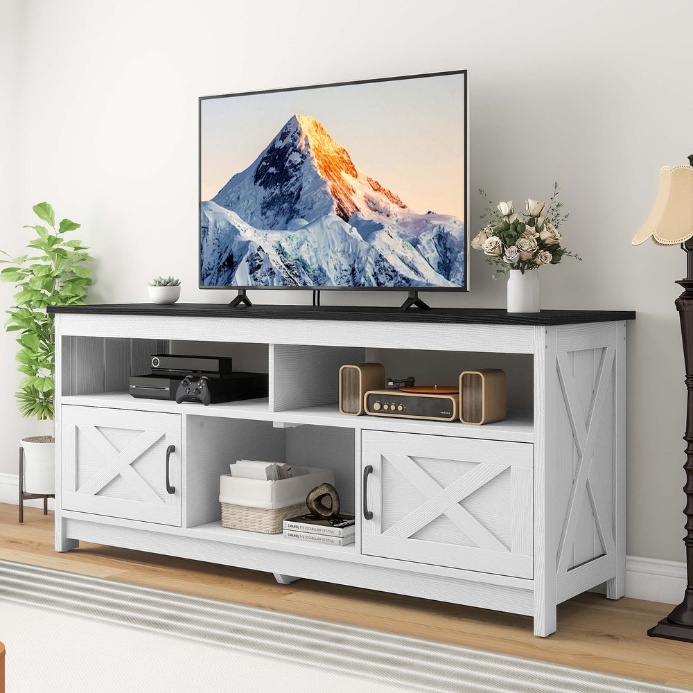 Walnut white tv stand sale