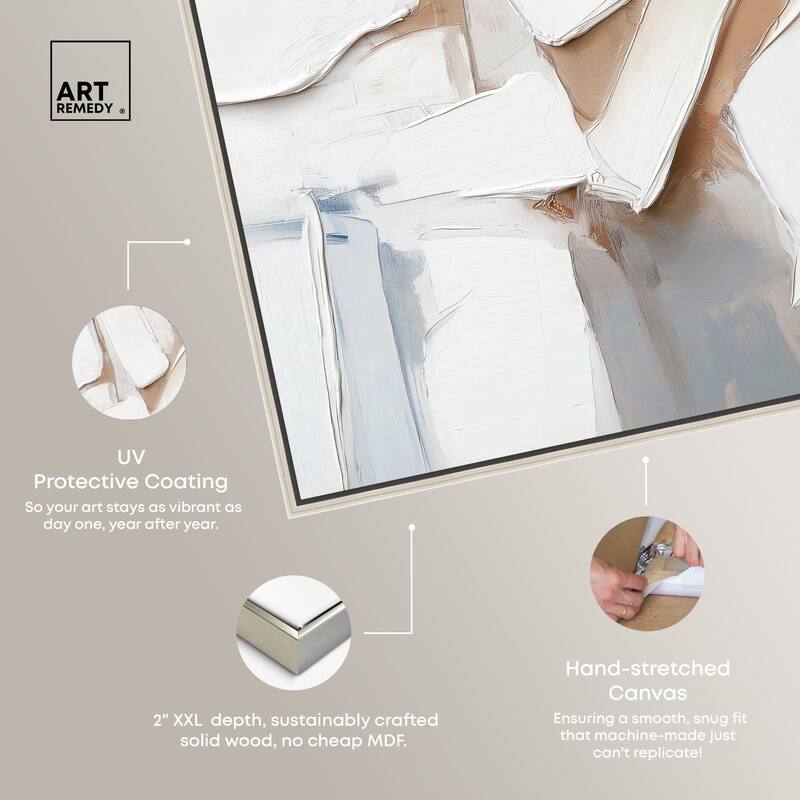 Bone and Beige II Canvas by Art Remedy