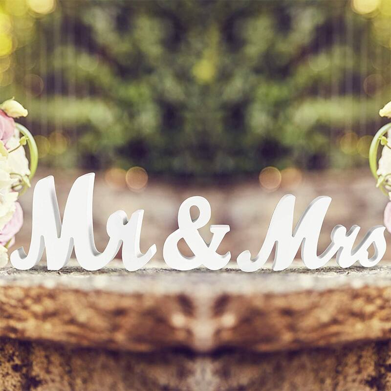 Mr & Mrs Sign Wedding Decorations, Rustic Anniversary Wedding Gift