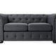 preview thumbnail 10 of 26, Corvus Aleksis Tufted Chesterfield Loveseat Sofa