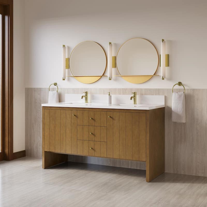 James Martin Vanities 435-V60D-1WZ Hudson 60" Free Standing Double