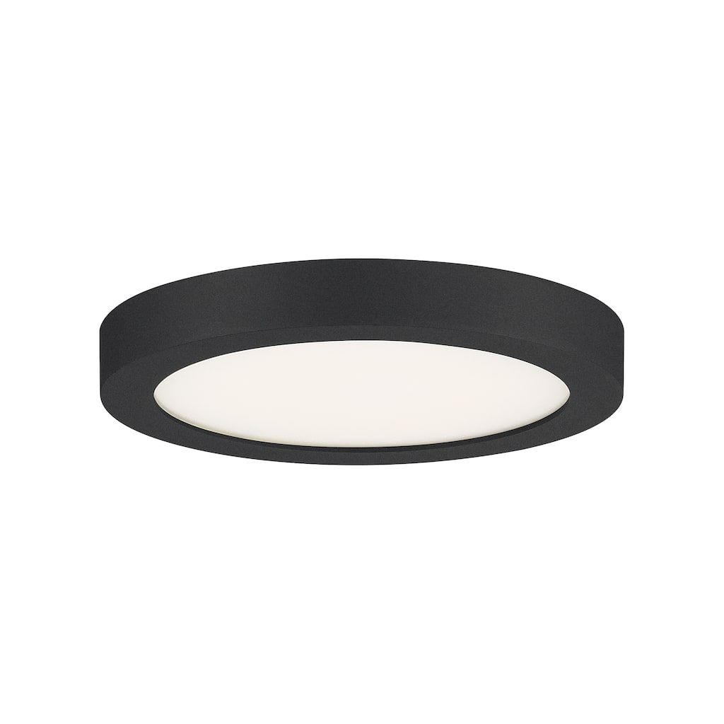 Quoizel Outskirts Earth Black 7.5-inch LED light Flush Mount