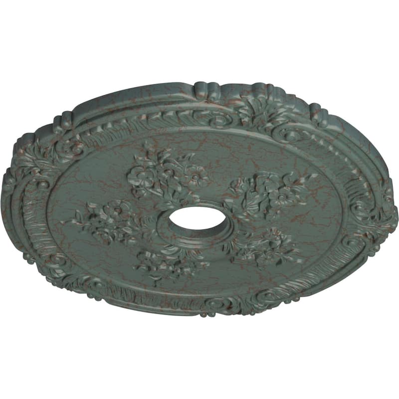 26"OD x 3 3/4"ID x 1 1/2"P Attica with Rose Ceiling Medallion