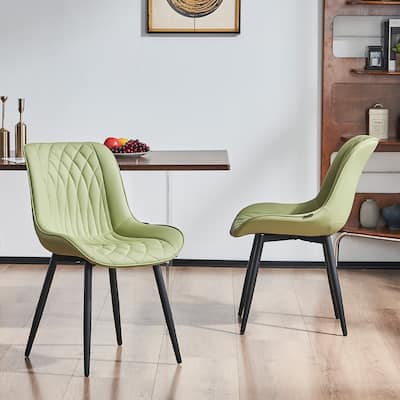 Modern Dining Chairs Set of 2 Upholstered Dining Room Chairs