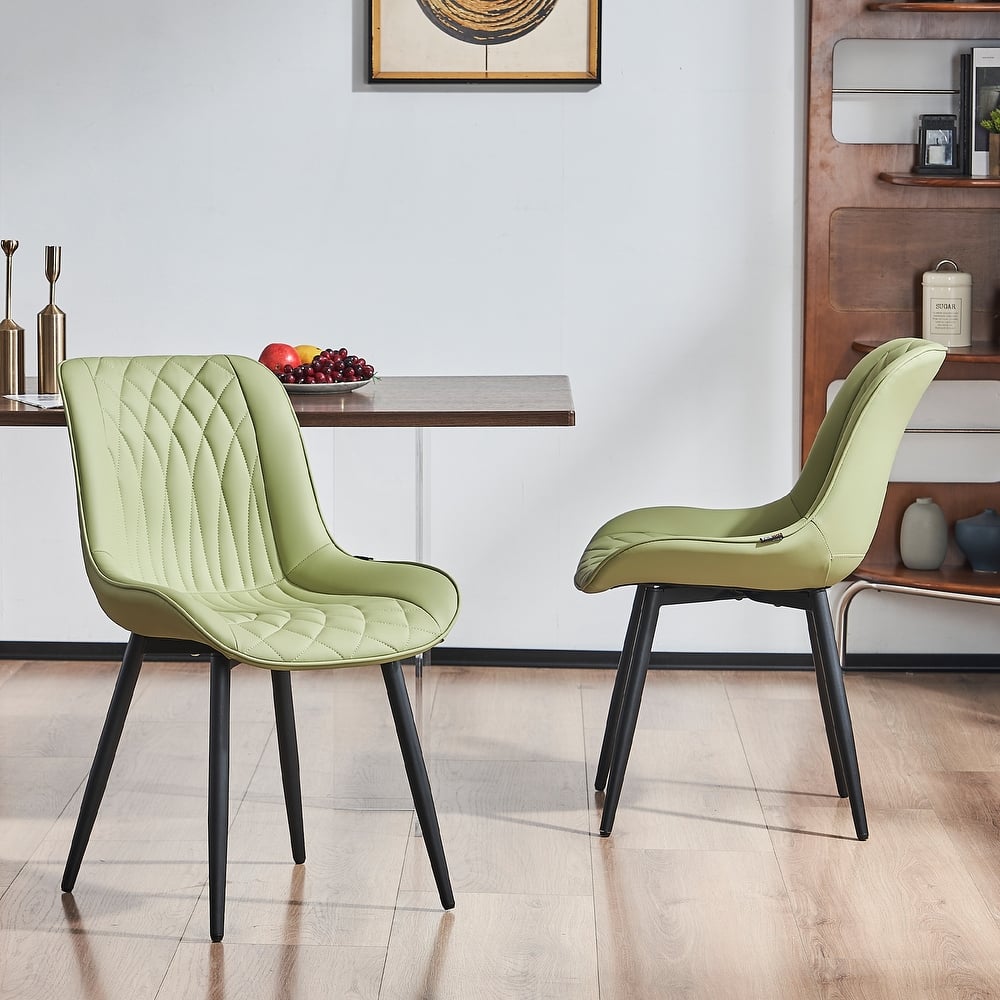 Modern Dining Chairs Set of 2 Upholstered Dining Room Chairs