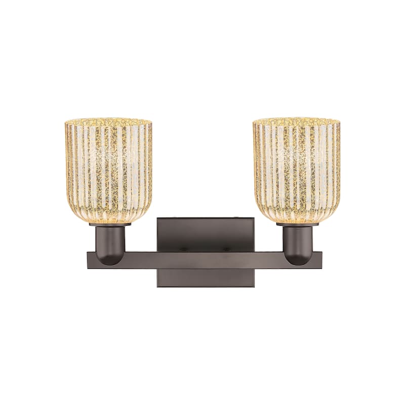 Innovations Lighting Downtown Urban - Bridal Veil - 2 Light 16" Bath Vanity Ligh