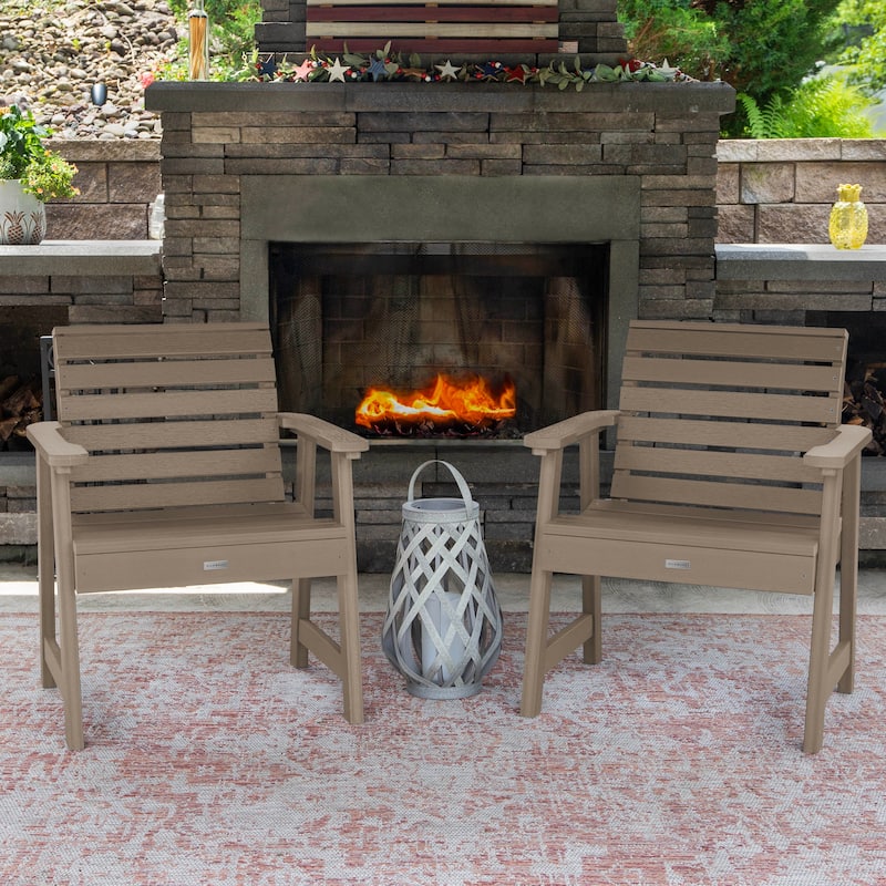 HIGHWOOD Weatherly Garden Chairs Set of Two