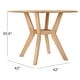 preview thumbnail 13 of 15, 42" Solid Wood Dining Table