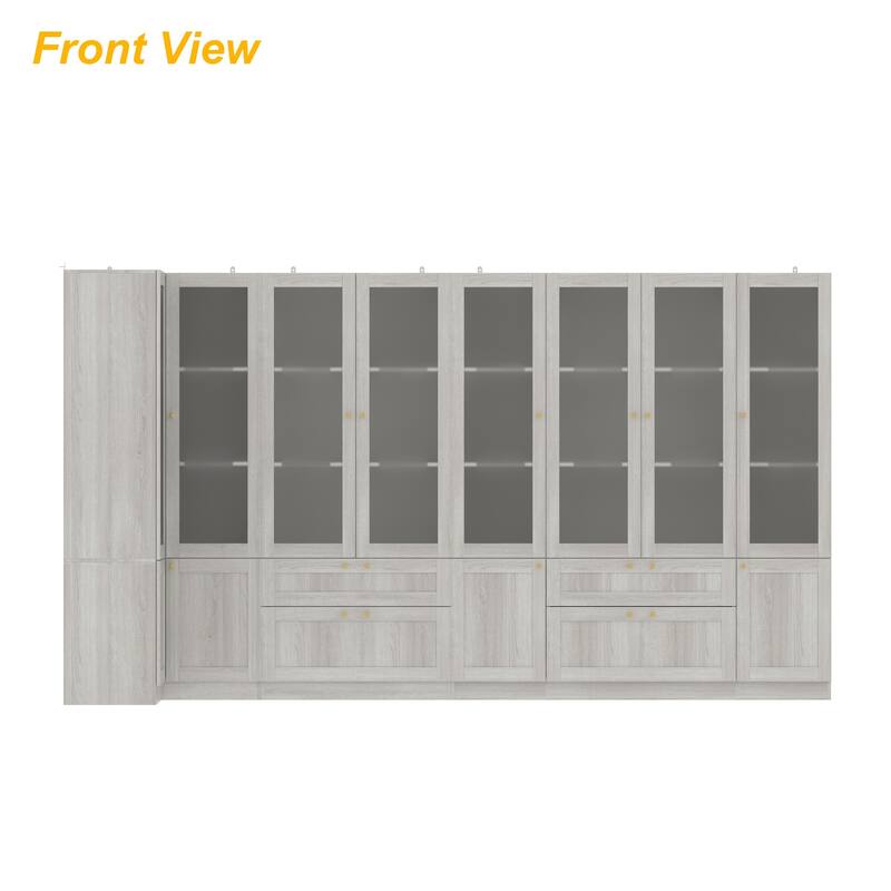 Elegant White Modular Bookcase: Stylish and Flexible Storage Solution for Your Home