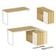 preview thumbnail 5 of 62, L-shaped executive desk With 3 Drawers for Home and Office