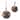 Iron and Jute Bell Ornament Set of 8 - 3" & 4"D