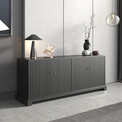 69" Mid Century TV Stand Modern Media Console Table for 70-75 inch TV, Entertainment Center with Storage Cabinet