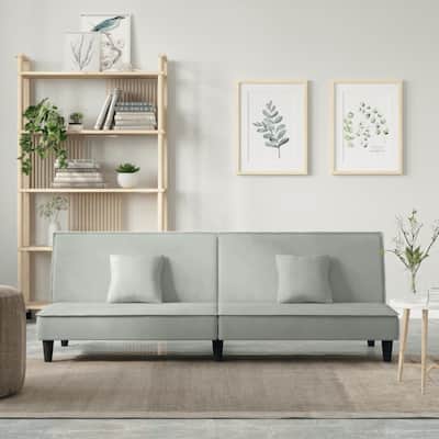 vidaXL 2-Seater Sofa Bed Velvet Recliner Loveseat Folding Daybed Multi Colors - 78.7" x 35" x 27.6"