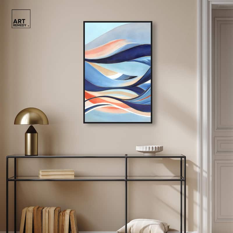Glowing Blue I Canvas by Art Remedy