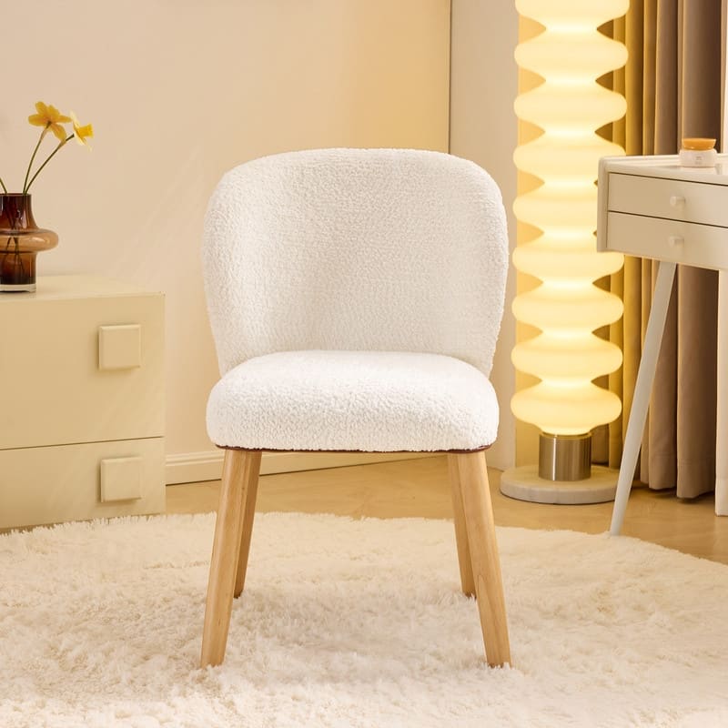 Modern Curved Back Accent Chair