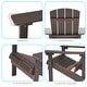 preview thumbnail 19 of 102, BONOSUKI Patio Adirondack Chair w/Cupholder,Weather Resistant-Set of 4