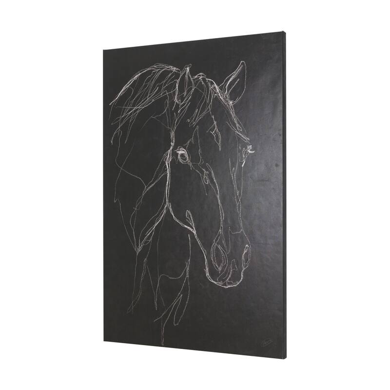 Thoroughbred Dark III (40 x 60 ) Canvas Art Print