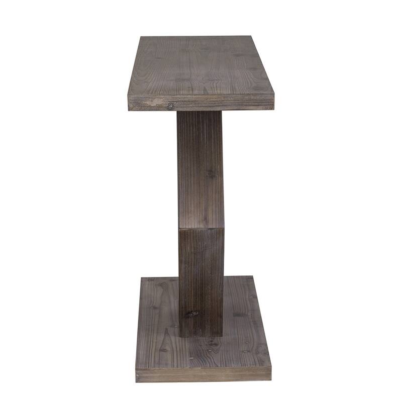 Modern Entryway Table W/Innovative Hollow Hexagon Leg Structure and Premium Fir Veneer Finish for Hallway, Entryway