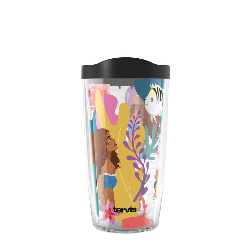 Tervis Disney The Little Mermaid Under the Sea Made in USA Double Walled Insulated Tumbler Travel 16oz, Classic