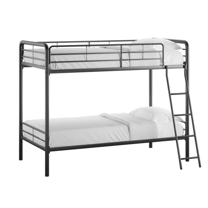 Jana Twin over Twin Bunk Bed by iNSPIRE Q Junior - Black