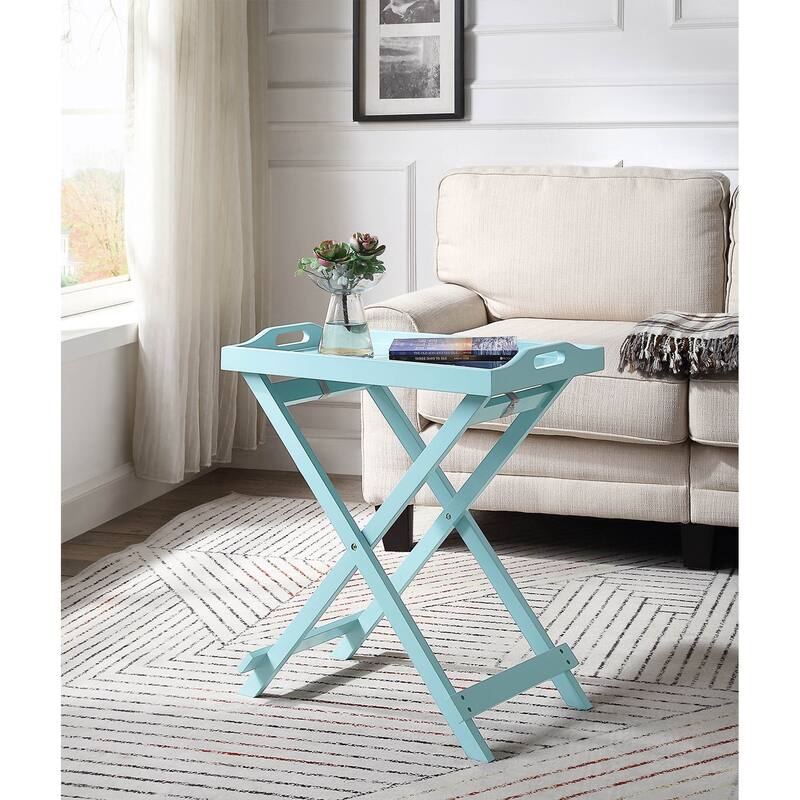 Convenience Concepts Designs2Go Folding Tray Table - Sea Foam