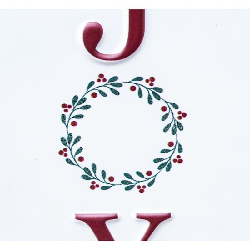 Wood and Metal Christmas Decor Tabletop Stands,Joy