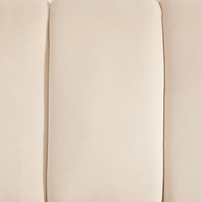 Modern Upholstered Armless Chair with Black Metal Legs,Accent Chair for Living Room,Bedroom,Office and Reading Room