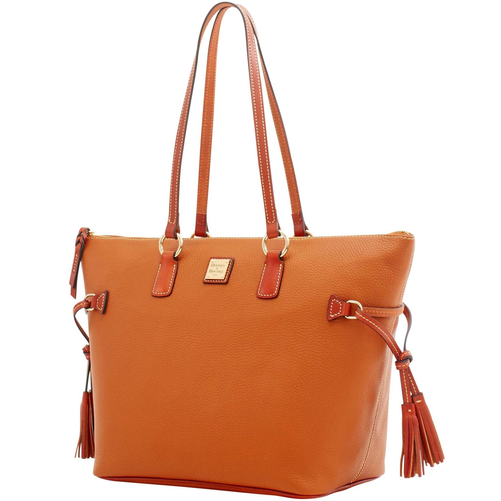 Dooney & bourke pebble tassel tote clearance