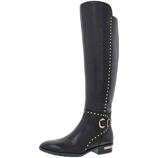 vince camuto tall buckled leather riding boot