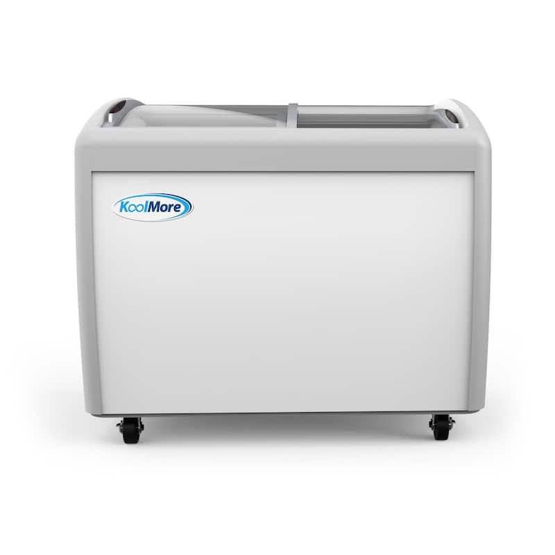 12 cu. Ft. Manual Defrost Commercial Glass Top Display Chest Freezer