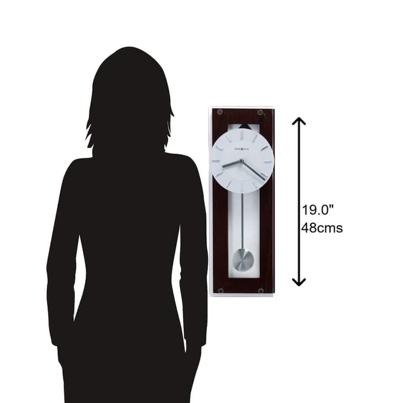 Howard Miller Emmett Transitional, Modern and Contemporary, Bold and Chic, Wall Clock with Pendulum, Reloj De Pared