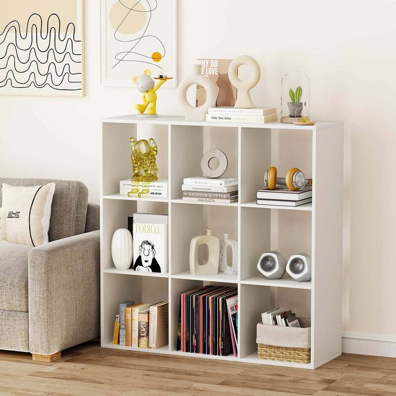 Costway 4/6/8/9-Cube Open Bookshelf with Anti-tip Kits Home Modern