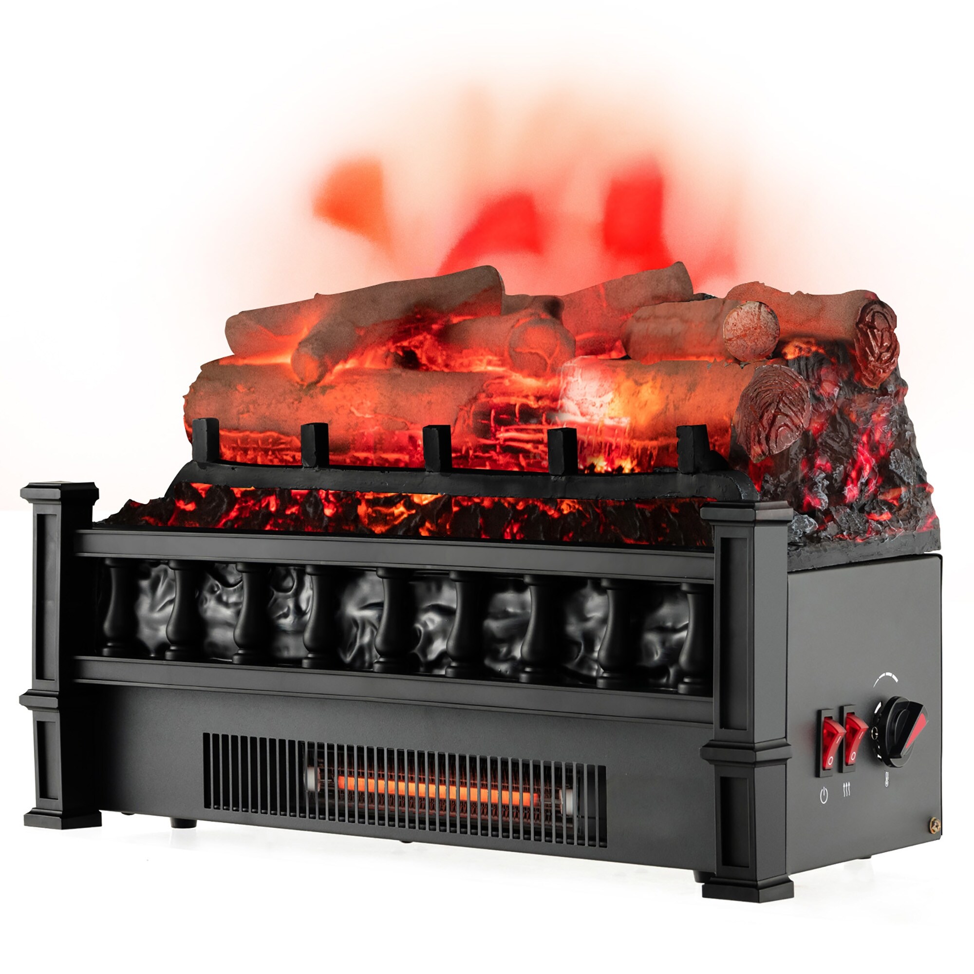 Gymax 20'' Infrared Quartz Electric Fireplace Heater W/ Birchwood - Bed  Bath u0026 Beyond - 37955173