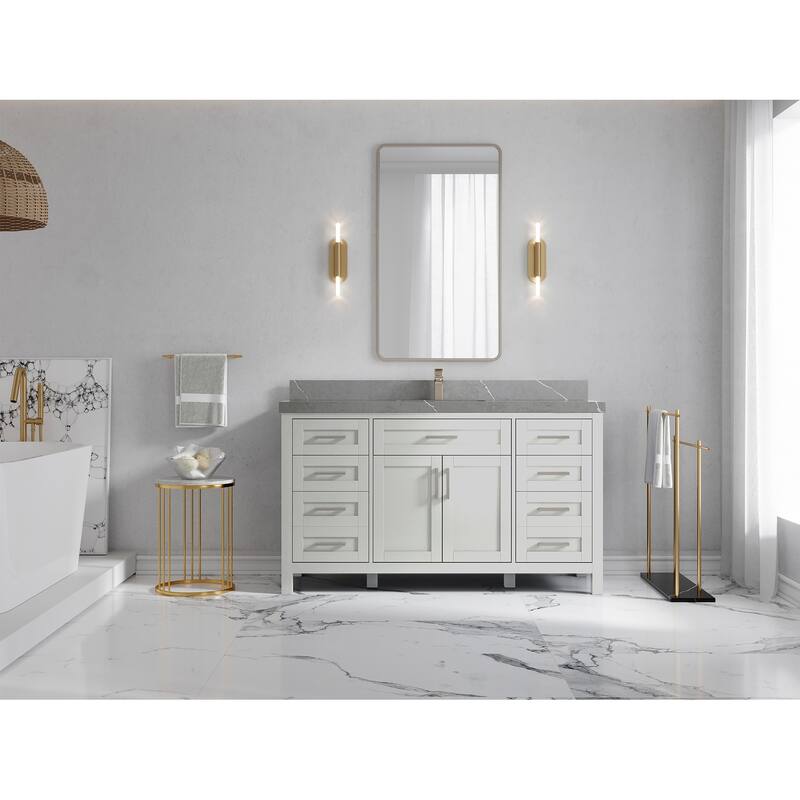 Willow Collections 60 in. W x 22 in. D Cambridge Single Sink Bathroom Vanity with Countertop