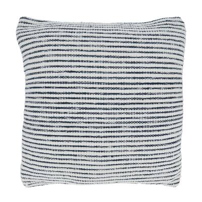 Throw Pillow With Woven Striped Design