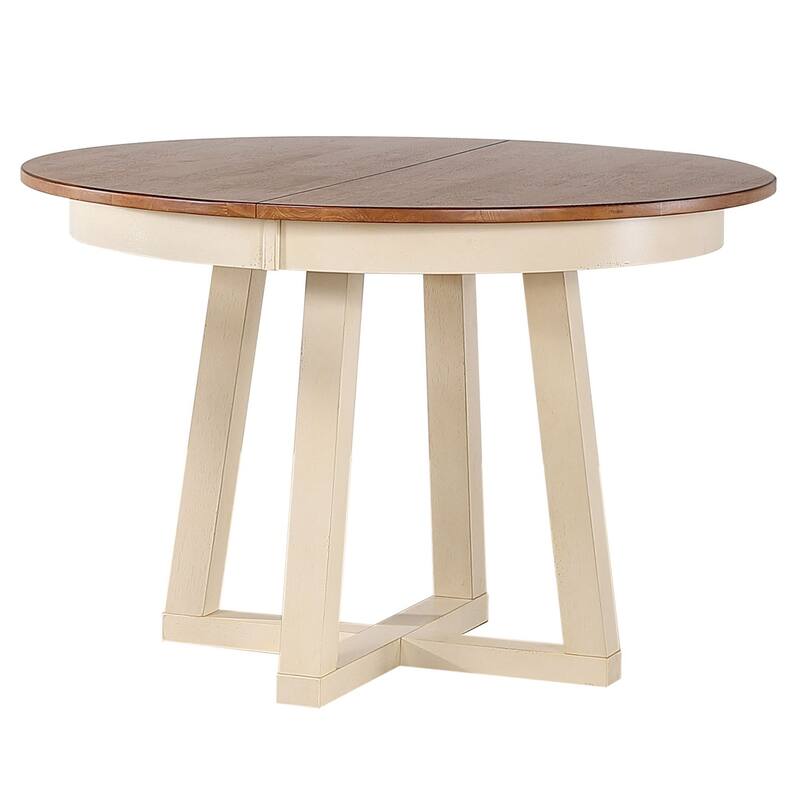 Round Cross Base Dining Table