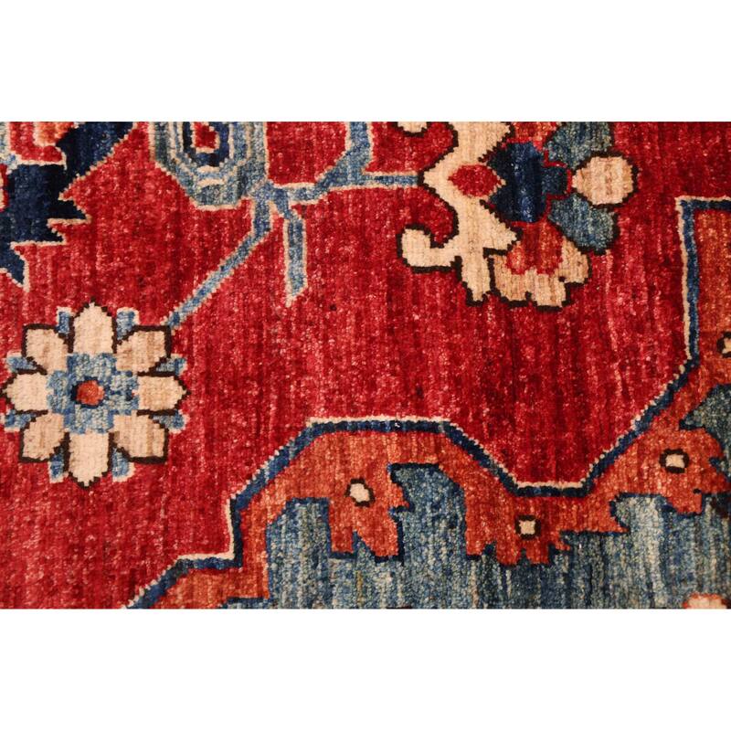 ECARPETGALLERY Hand-knotted Aryana Red Wool Rug - 8'2 x 10'3