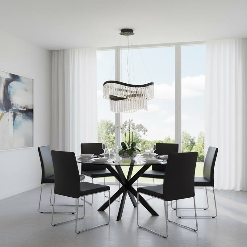 Artcraft Jules - Integrated LED Chandelier - Black