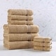 preview thumbnail 17 of 148, Superior Heritage Egyptian Cotton Absorbent 9-Piece Towel Set Toast