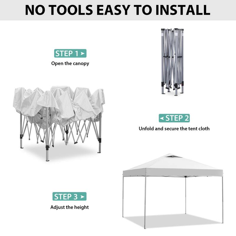 Ainfox 10 x 10 ft Pop-Up Party Canopy Tent Gazebo