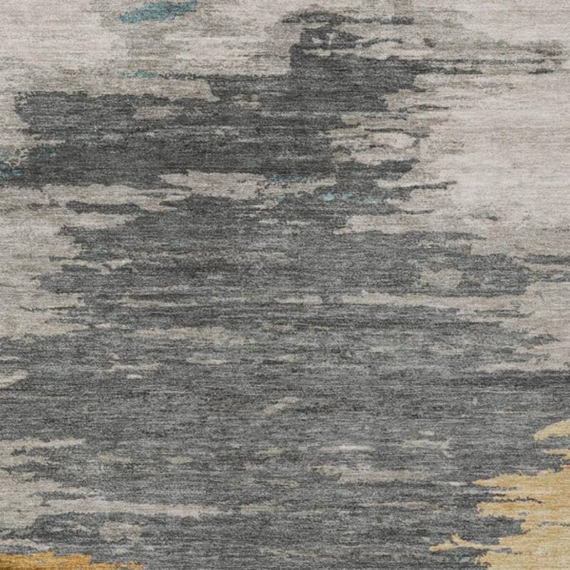 HomeRoots Abstract Transitional Rectangle Outdoor Rug