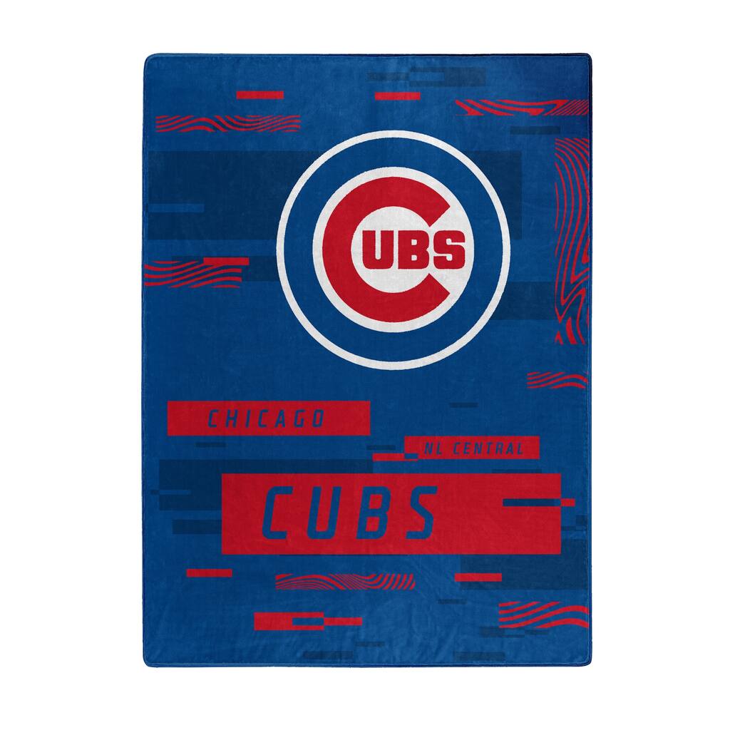MLB Chicago Cubs Digitize Raschel Throw Blanket