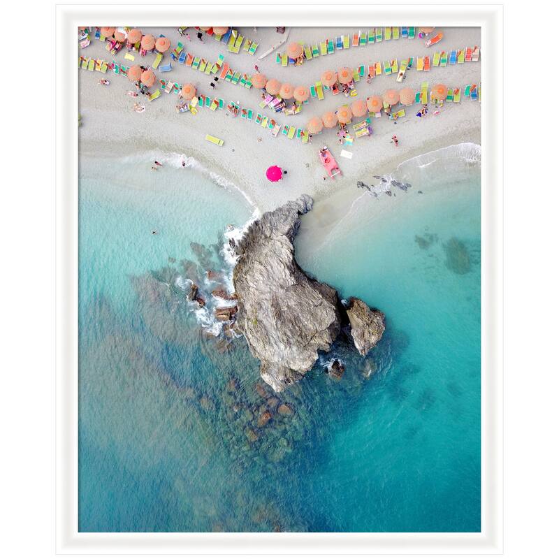 Kate and Laurel Framed Art Monterosso 7 by Rachel Bolgov - 35x43 - White