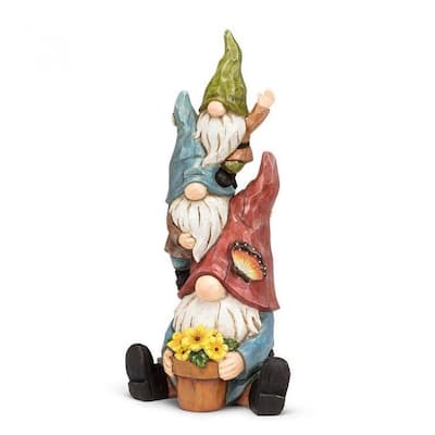 Stack Of Waving Gnomes Statuette