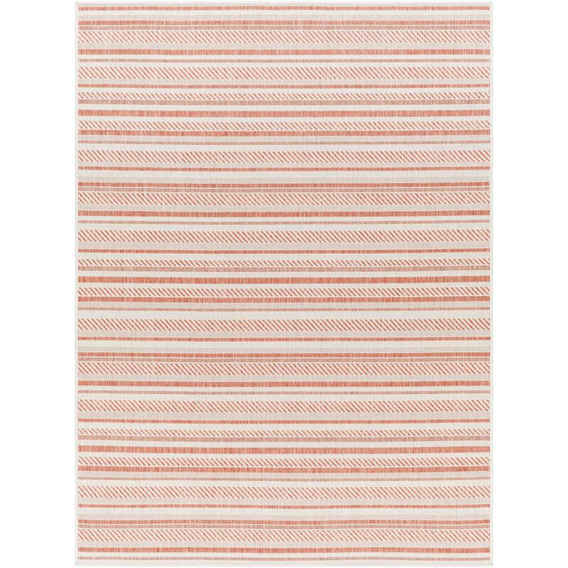 Artistic Weavers Rikard Indoor/ Outdoor Navy Blue Coastal Stripe Area Rug - 2'7" x 10' Runner - Pink