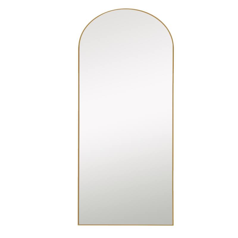 Arched Mirror Full-length Floor Mirror with Standing