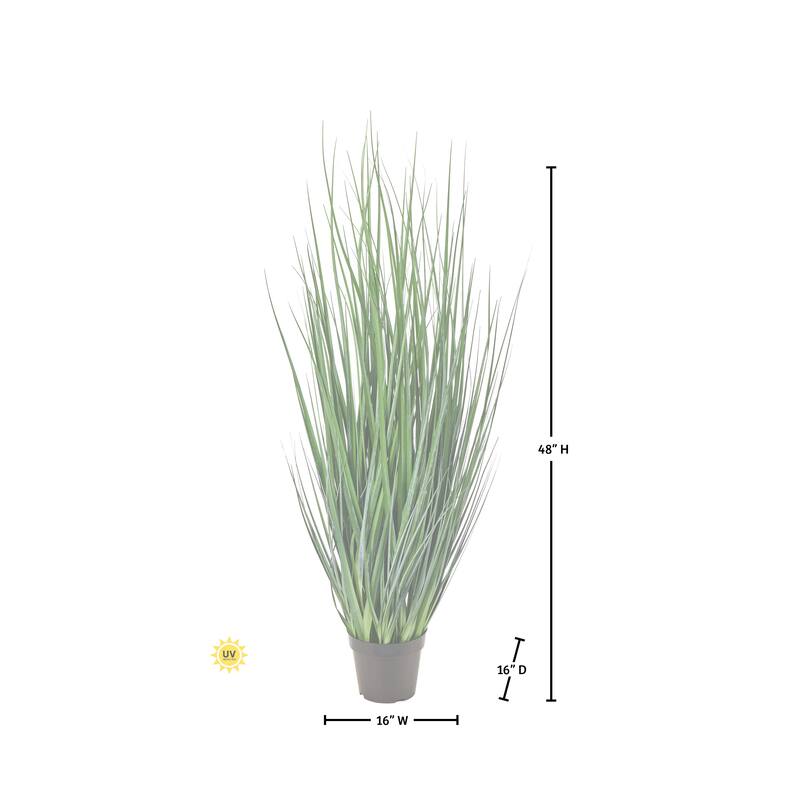 48" UV Potted Agave Grass