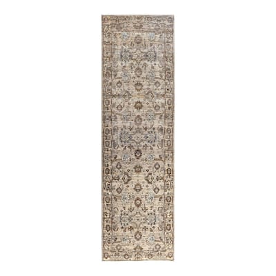 Serapi One-of-a-Kind Hand-Knotted Runner Rug - Brown, 2' 9" x 9' 9" - 2' 9" x 9' 9"