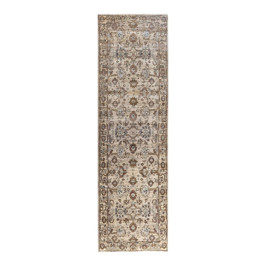 Serapi One-of-a-Kind Hand-Knotted Runner Rug - Brown, 2' 9" x 9' 9" - 2' 9" x 9' 9"